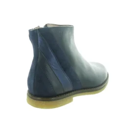 bottines et boots - - junior fille - Cuir - Bleu Marine - Acebos