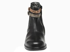 bottines et boots - - junior fille - Cuir - Noir - Bopy