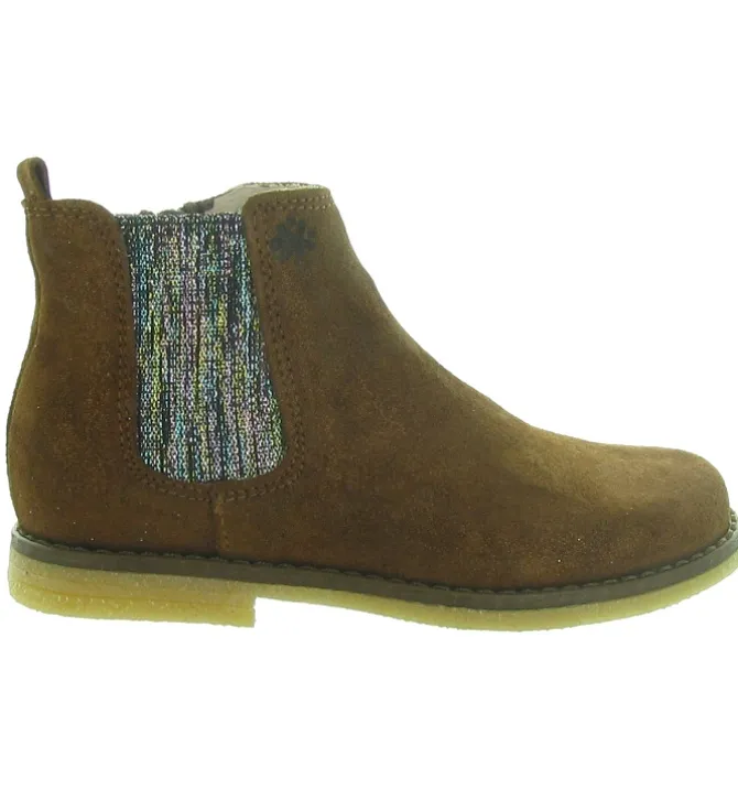 bottines et boots - - junior fille - Cuir - Marron - Acebos