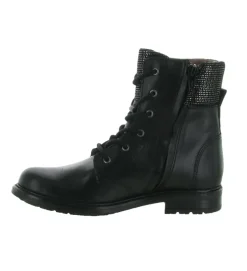 bottines et boots - - junior fille - Cuir - Noir - Bellamy