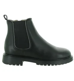 bottines et boots - - junior fille - Cuir - Noir - Acebos