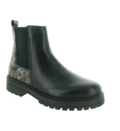 bottines et boots - - junior fille - Cuir - Noir - Bellamy
