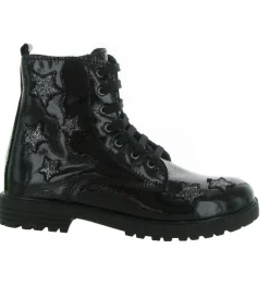 bottines et boots - - junior fille - Cuir - Noir - Golosinas