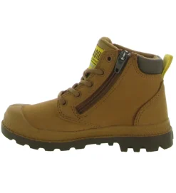 bottines et boots - - junior garcon - Cuir - Marron - Palladium
