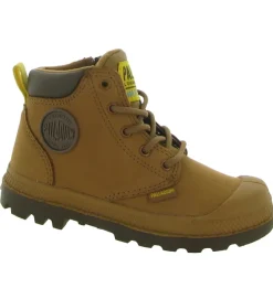 bottines et boots - - junior garcon - Cuir - Marron - Palladium