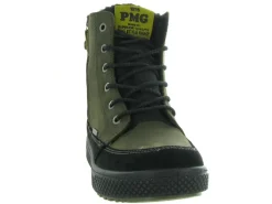 bottines et boots - - junior garcon - Cuir - Kaki - Primigi
