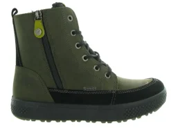 bottines et boots - - junior garcon - Cuir - Kaki - Primigi