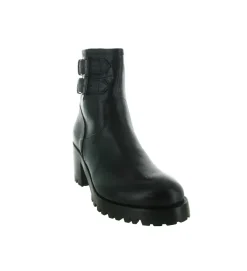 bottines et boots - Motardes - femme - Cuir - Noir - Jo ghost