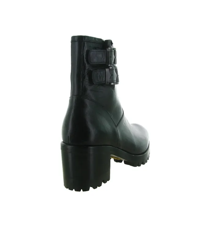 bottines et boots - Motardes - femme - Cuir - Noir - Jo ghost