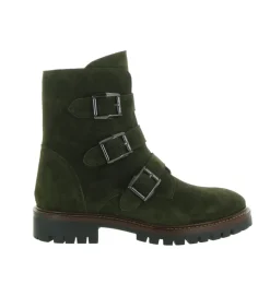 bottines et boots - Motardes - femme - Nubuck - Kaki - Alpe