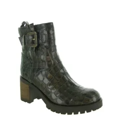 bottines et boots - Motardes - femme - Cuir - Bronze - Minka design