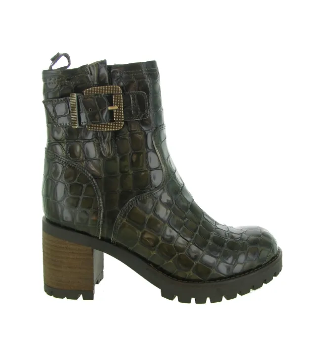 bottines et boots - Motardes - femme - Cuir - Bronze - Minka design