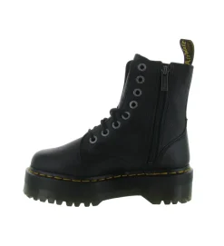 bottines et boots - Motardes - femme - Cuir - Noir - Doc martens