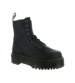 bottines et boots - Motardes - femme - Cuir - Noir - Doc martens