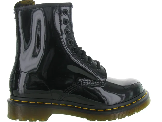 bottines et boots - Motardes - femme - Cuir - Noir - Doc martens