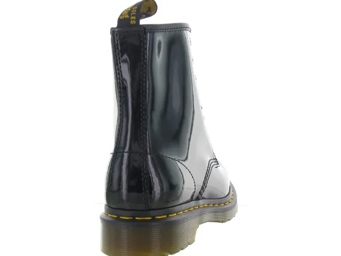bottines et boots - Motardes - femme - Cuir - Noir - Doc martens