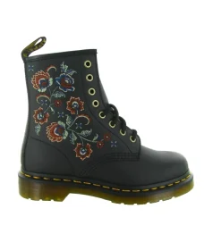 bottines et boots - Motardes - femme - Cuir - Noir - Doc martens