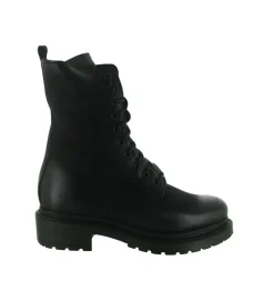 bottines et boots - Motardes - femme - Cuir - Noir - Metisse