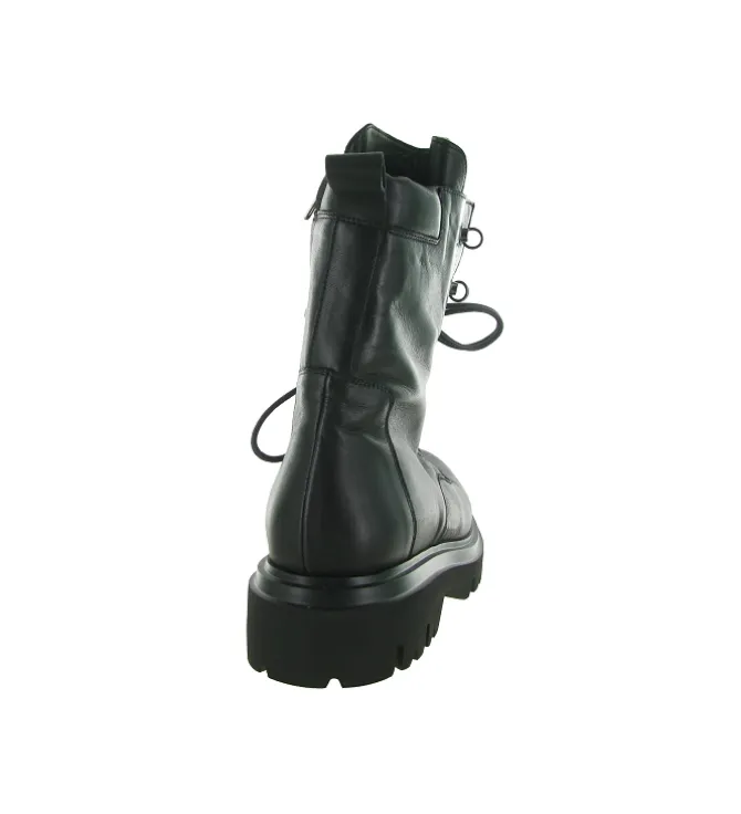 bottines et boots - Motardes - femme - Cuir - Noir - Fruit