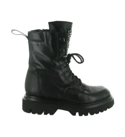 bottines et boots - Motardes - femme - Cuir - Noir - Fruit