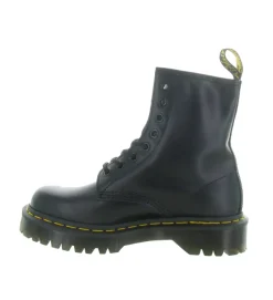bottines et boots - Motardes - femme - Cuir - Noir - Doc martens
