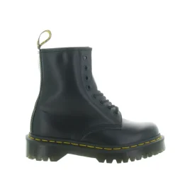 bottines et boots - Motardes - femme - Cuir - Noir - Doc martens