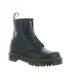 bottines et boots - Motardes - femme - Cuir - Noir - Doc martens