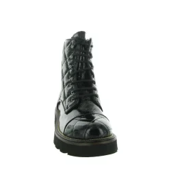 bottines et boots - Motardes - femme - Cuir - Noir - Pons quintana