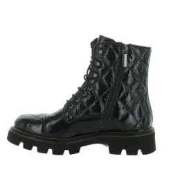 bottines et boots - Motardes - femme - Cuir - Noir - Pons quintana