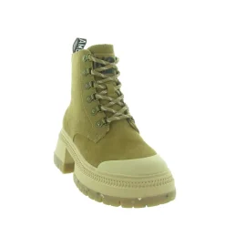 bottines et boots - Motardes - femme - Cuir - Camel - No name