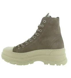 bottines et boots - Motardes - femme - Nubuck - Taupe - Semerdjian