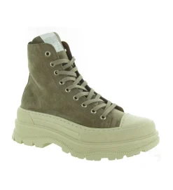 bottines et boots - Motardes - femme - Nubuck - Taupe - Semerdjian