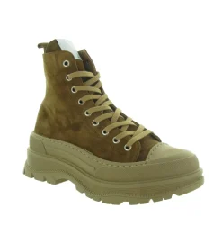 bottines et boots - Motardes - femme - Nubuck - Marron - Semerdjian