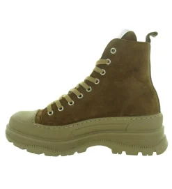 bottines et boots - Motardes - femme - Nubuck - Marron - Semerdjian