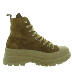 bottines et boots - Motardes - femme - Nubuck - Marron - Semerdjian