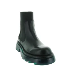bottines et boots - Motardes - femme - Cuir - Noir - Inuovo