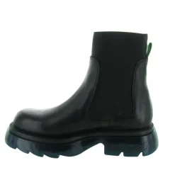 bottines et boots - Motardes - femme - Cuir - Noir - Inuovo