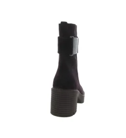 bottines et boots - Motardes - femme - Nubuck - Violet - Softwaves