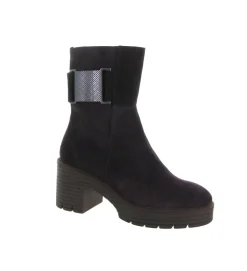 bottines et boots - Motardes - femme - Nubuck - Violet - Softwaves
