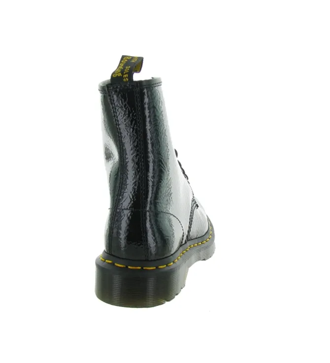 bottines et boots - Motardes - femme - Cuir - Noir - Doc martens