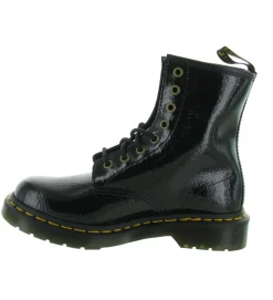 bottines et boots - Motardes - femme - Cuir - Noir - Doc martens
