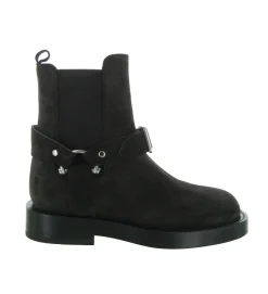 bottines et boots - Motardes - femme - Nubuck - Noir - Alpe