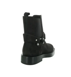 bottines et boots - Motardes - femme - Nubuck - Noir - Alpe