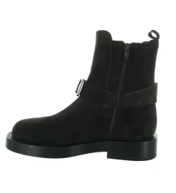 bottines et boots - Motardes - femme - Nubuck - Noir - Alpe