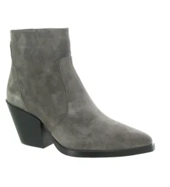 bottines et boots - Santiag - femme - Nubuck - Gris - Alpe