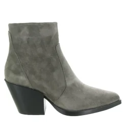 bottines et boots - Santiag - femme - Nubuck - Gris - Alpe