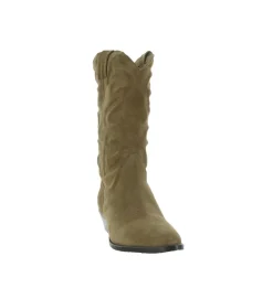 bottines et boots - Santiag - femme - Cuir - Marron - Julie dee