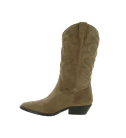 bottines et boots - Santiag - femme - Cuir - Marron - Julie dee