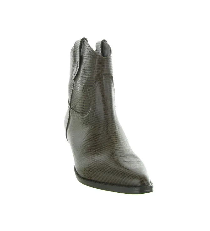 bottines et boots - Santiag - femme - Cuir - Marron - Julie dee