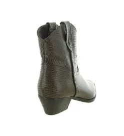 bottines et boots - Santiag - femme - Cuir - Marron - Julie dee
